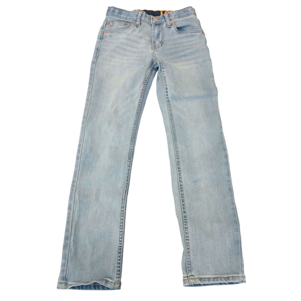 LEVI'S Boys 510 Skinny Jeans 12 Regular W26 L27 Blue Cotton Adjustable Waist